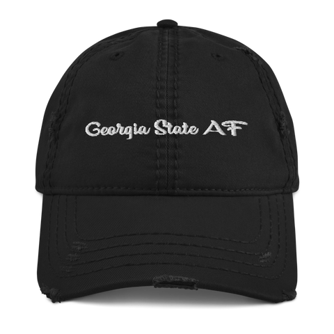 Georgia State AF Distressed Dad Hat
