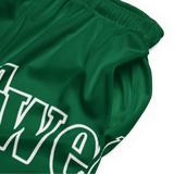 Pink n green Unisex mesh shorts